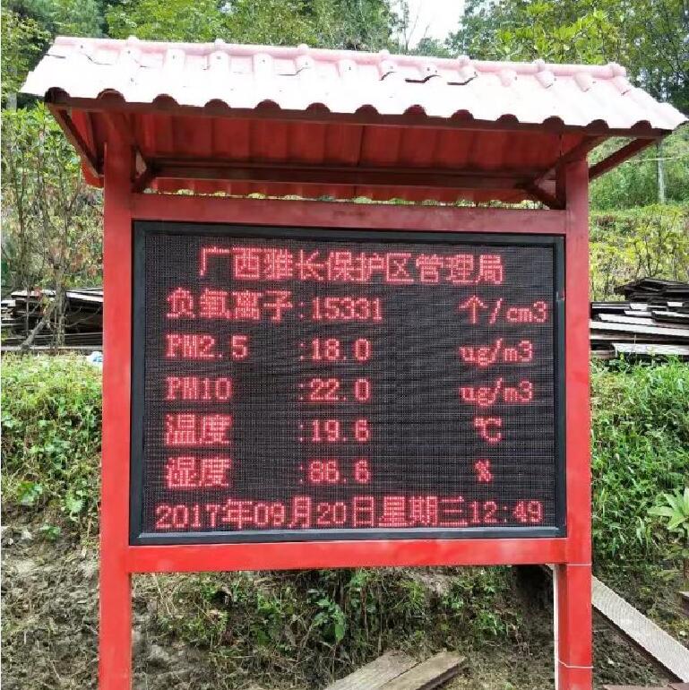 景區生態負氧離子環境監測方案