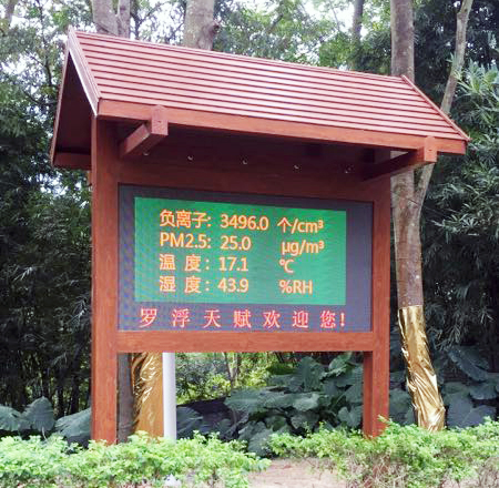 旅游景區(qū)負(fù)氧離子實時環(huán)境監(jiān)測系統(tǒng)案例實拍 旅游景區(qū)負(fù)氧離子實時環(huán)境監(jiān)測系統(tǒng)案例實拍