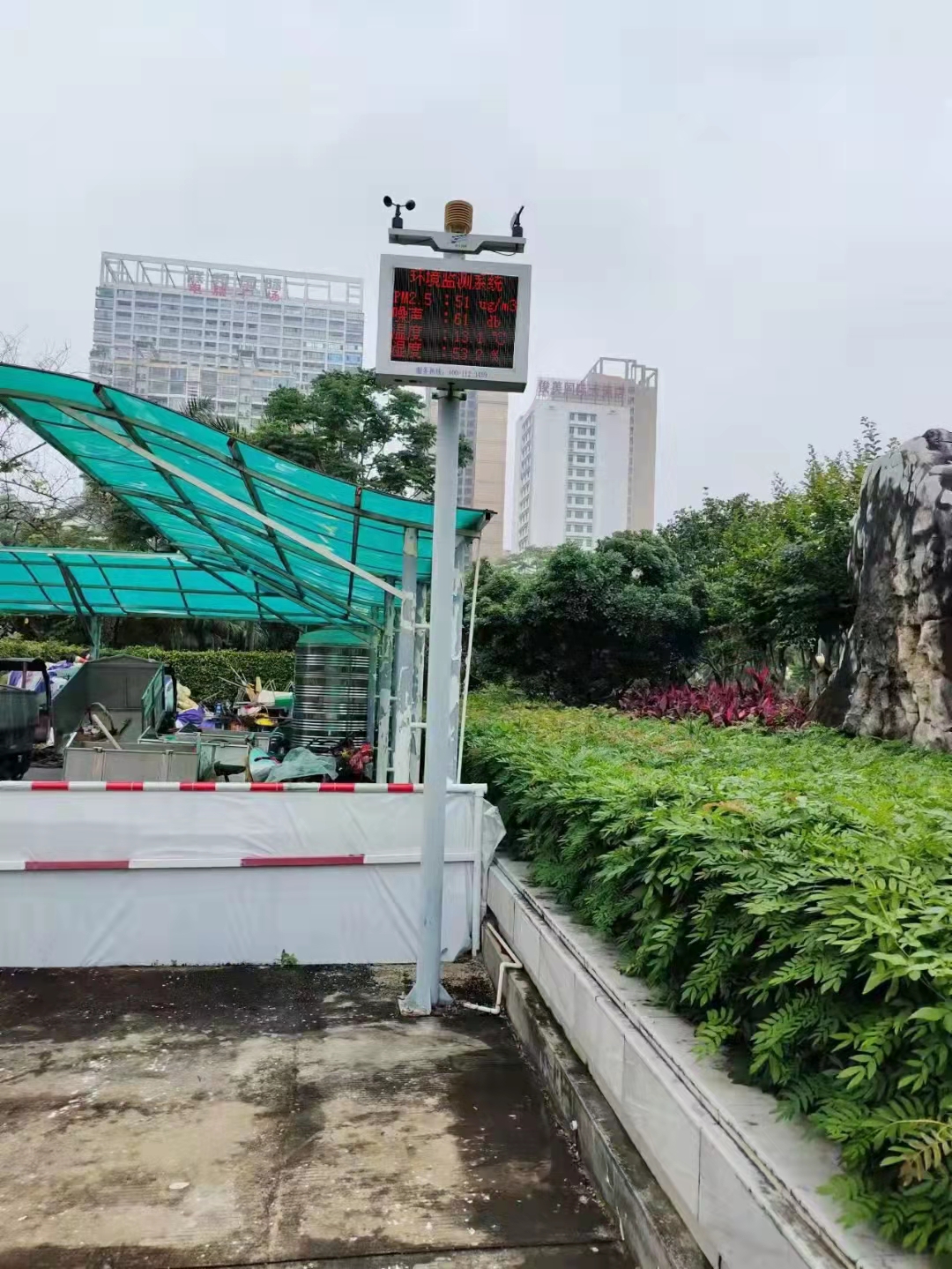 廣場公園噪音檢測環境監測設備案例